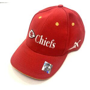 Vintage 90s Kansas City Chiefs Hat Cap Puma Pro Line NFL Wool 1998 NEW RARE